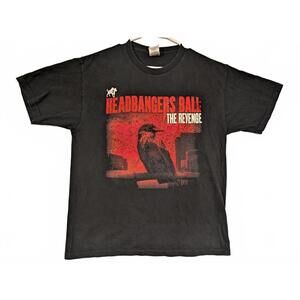 Fruit Of The Loom Headbangers Ball The Revenge Graphic Black T-Shirt Mens Large